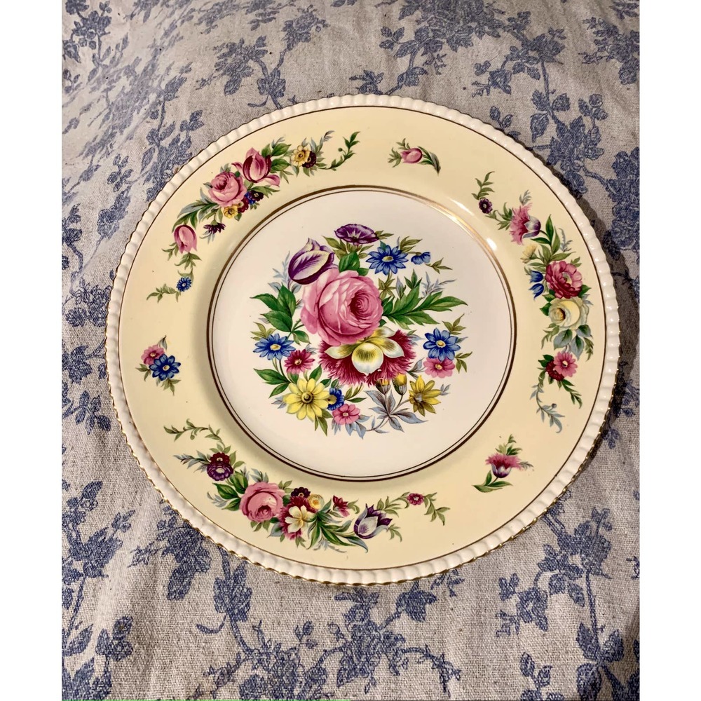 VTG Soho Pottery Ambassador Ware England Hampton Court Dinner Plate